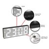 Infinity Instruments Black Digital Tabletop Clock 20220BK